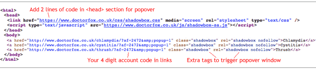 sample HTML