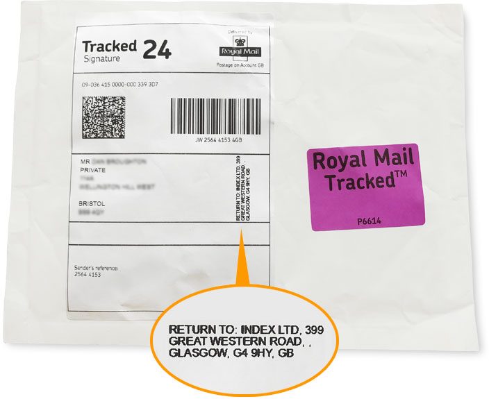 parcel front