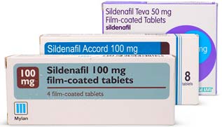 Generic sildenafil medicine pack
