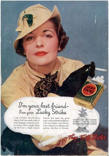 Cigarette ads from the 20th century