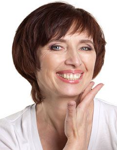 Woman using Vaniqa cream