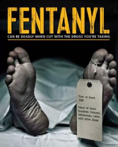 fentanyl deaths warning poster