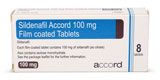 Accord sildenafil 100mg pack