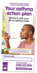 asthma action plan leaflet