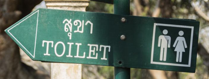 Photo of foreign toilet sign - mens and ladies