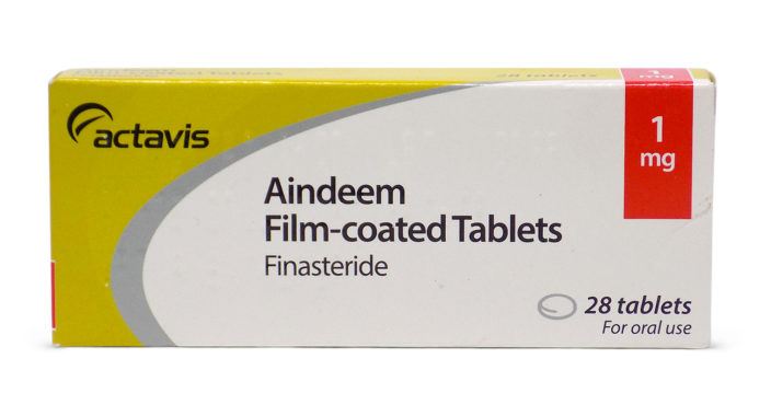 Actavis Aindeem finasteride 1mg tablets packet